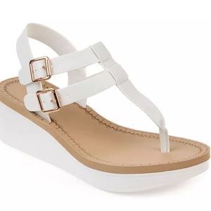 NWB Journee Collection Bianca Wedge Sandal